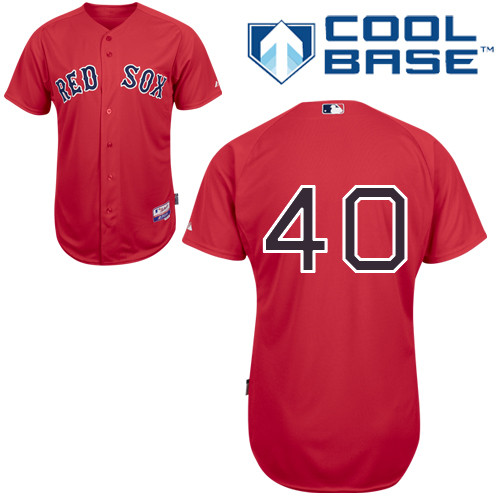 A-J Pierzynski #40 mlb Jersey-Boston Red Sox Women's Authentic Alternate Red Cool Base Baseball Jersey